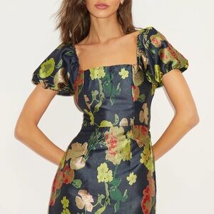 Floral Puff Sleeve Dress